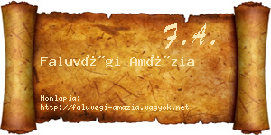 Faluvégi Amázia névjegykártya